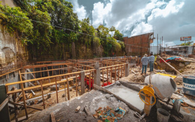 El desarrollo de una plaza comercial